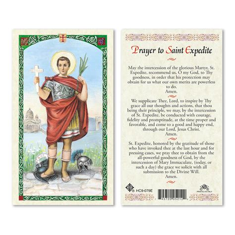 Prayers to St. Expedite .